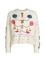 The Itsy Fringe Crewneck Sweater