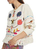 The Itsy Fringe Crewneck Sweater