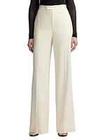 Wool High-Rise Pants