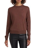 Biker Wool Crewneck Sweater