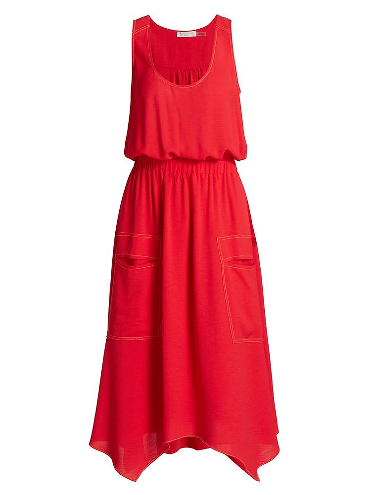 Hallie Sleeveless Midi-Dress