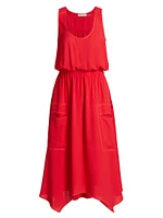 Hallie Sleeveless Midi-Dress