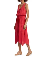 Hallie Sleeveless Midi-Dress