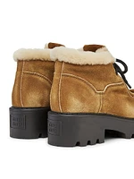 Shearling Wallaby Leather Booties