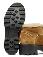 Shearling Wallaby Leather Booties