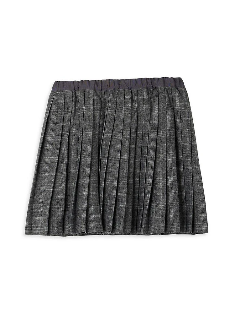 Little Girl's & Jupe Jais Glen Plaid Pleated Skirt