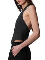 Ethel Crepe Halter Vest