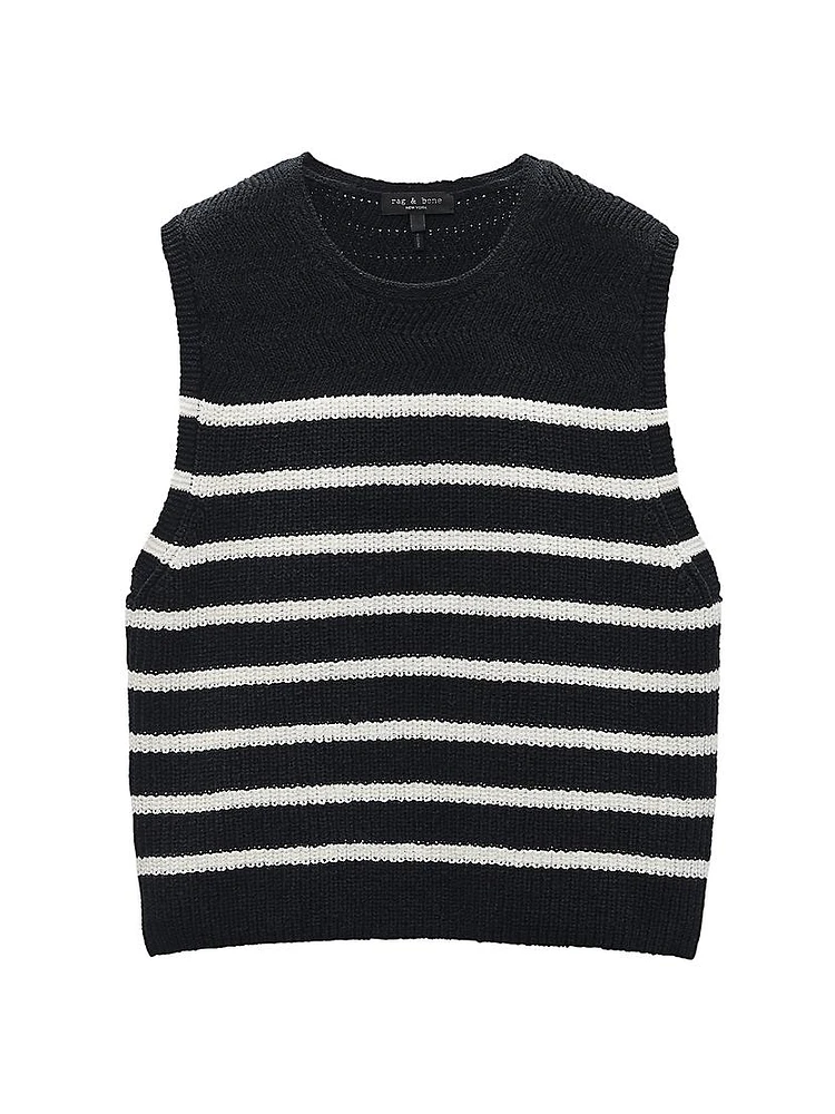 Jen Striped Knit Tank Top