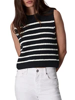 Jen Striped Knit Tank Top