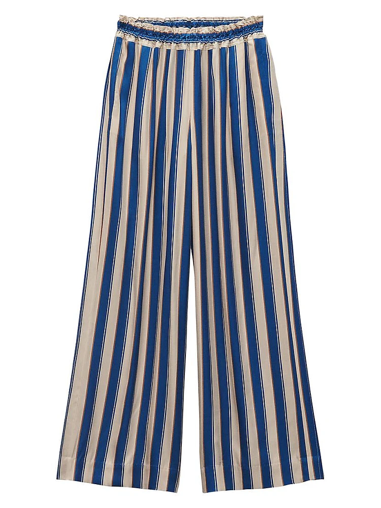 Bailey Striped Silk Pants