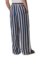 Bailey Striped Silk Pants