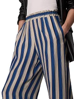 Bailey Striped Silk Pants