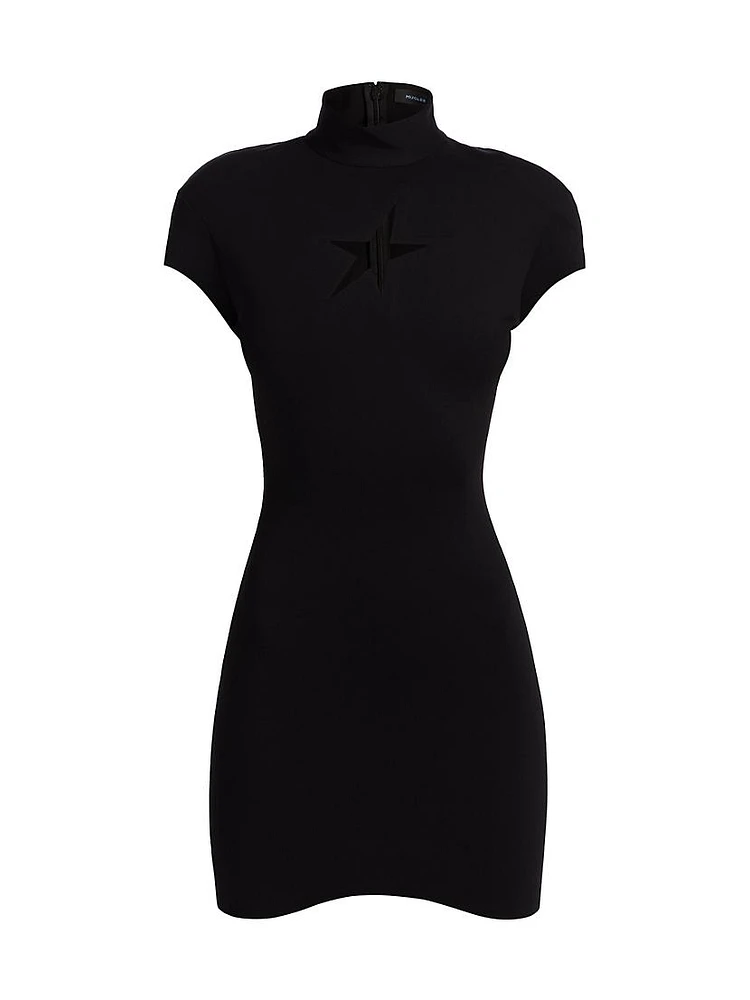 Star Cut-Out Minidress