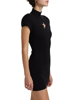 Star Cut-Out Minidress