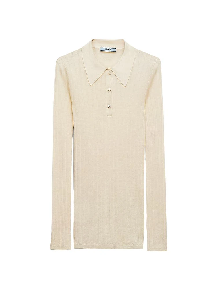 Cashmere and Silk Polo Shirt