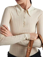 Cashmere and Silk Polo Shirt