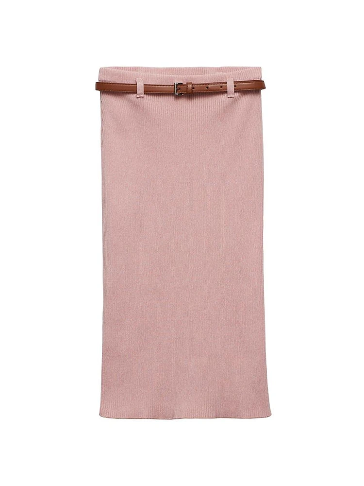 Ribbed Cotton Skirt