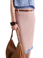 Ribbed Cotton Skirt