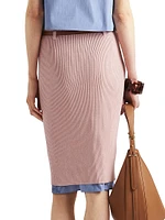 Ribbed Cotton Skirt