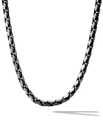 Fluted Chain Necklace Sterling Silver, 5MM