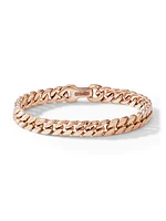 Curb Chain Bracelet in 18K Rose Gold