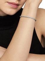 Sculpted Cable Flex Bracelet 18K White Gold