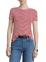 Ressi Stripe Crewneck T-Shirt