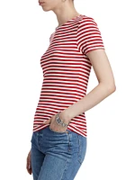 Ressi Stripe Crewneck T-Shirt