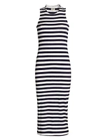 Nura Striped Racerback Midi-Dress