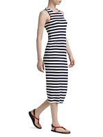 Nura Striped Racerback Midi-Dress