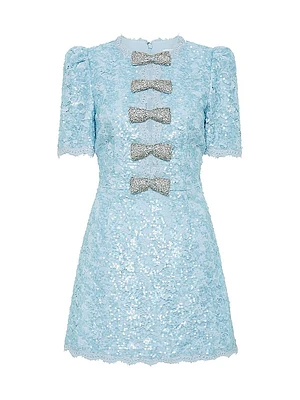 Nicky Hilton x Rebecca Vallance Leyla Sequined Lace Minidress