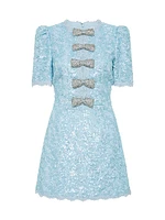 Nicky Hilton x Rebecca Vallance Leyla Sequined Lace Minidress