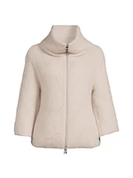 Mohair-Blend Down Jacket