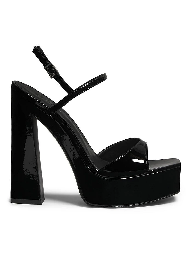 Arlene 152MM Patent Leather Platform Sandals