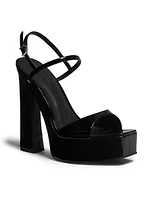 Arlene 152MM Patent Leather Platform Sandals