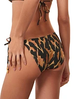 Camu Leopard Side-Tie Full Bikini Bottoms