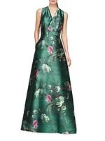 Rosalind Floral Print Gown