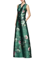 Rosalind Floral Print Gown