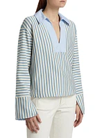 Whitney Striped Long-Sleeve Top