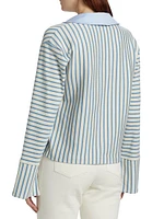 Whitney Striped Long-Sleeve Top