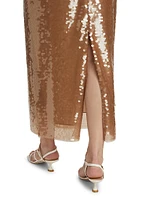 Kiah Sequined Midi-Skirt