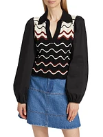 Arleta Wavy Stripe Top