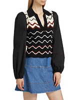 Arleta Wavy Stripe Top