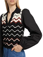 Arleta Wavy Stripe Top