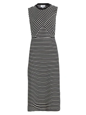 Hayden Striped Cotton-Blend Dress