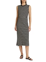 Hayden Striped Cotton-Blend Dress