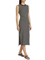 Hayden Striped Cotton-Blend Dress