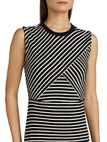 Hayden Striped Cotton-Blend Dress