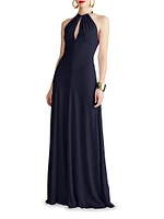 Oriana Jersey Halterneck Gown