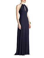 Oriana Jersey Halterneck Gown